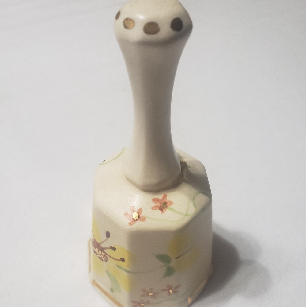 Vintage SR Porcelain Bell Yellow Floral